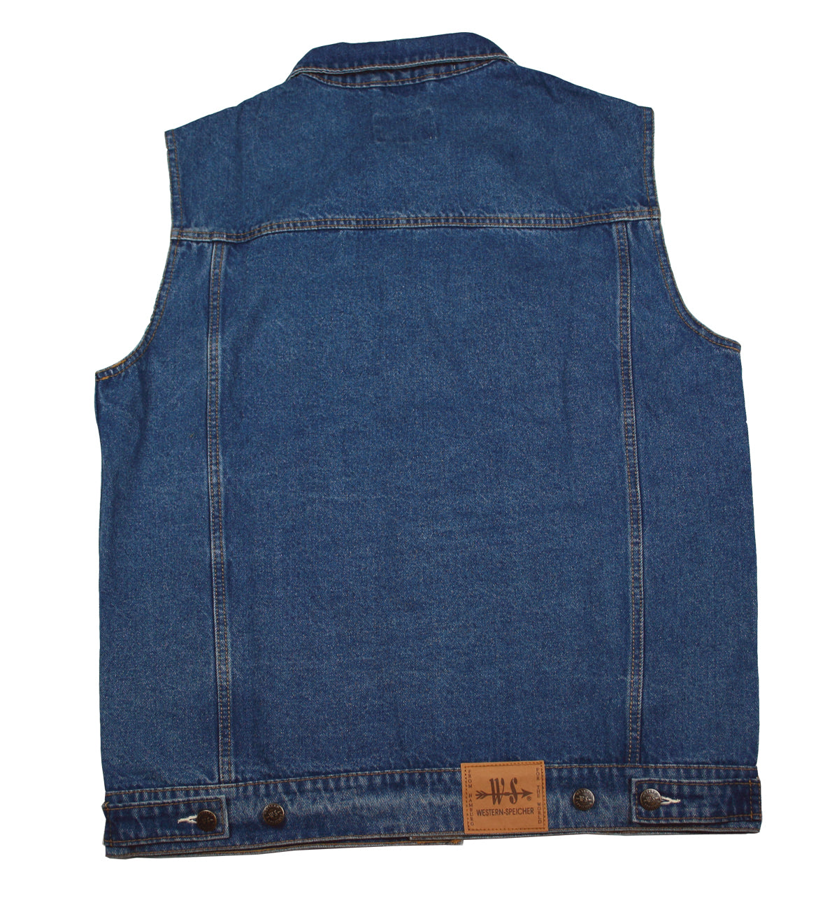 Jeansweste Herren Denim Biker Weste Kutte blau S - 5XL