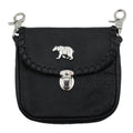 Festival Tasche Gürteltasche Hüfttasche Geldbörse Leder mit Karabiner K28
