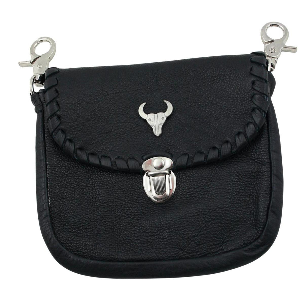 Festival Tasche Gürteltasche Hüfttasche Geldbörse Leder mit Karabiner K38