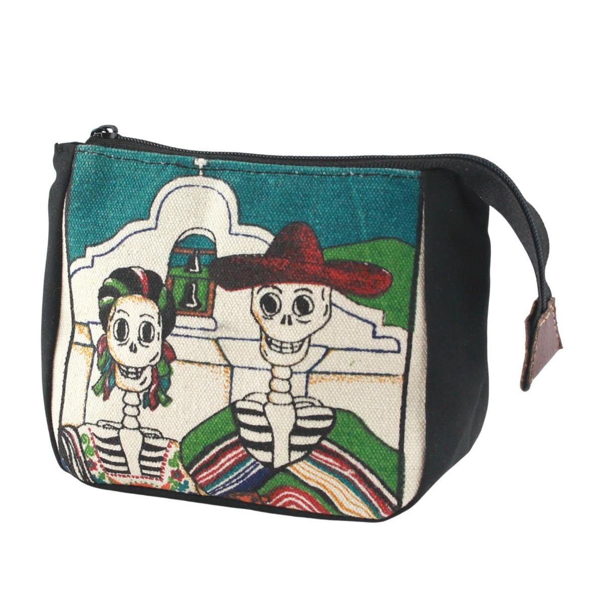 Mehrzwecktasche Kosmetik Tasche mit Reißverschluss - aus Mexico - KT 14