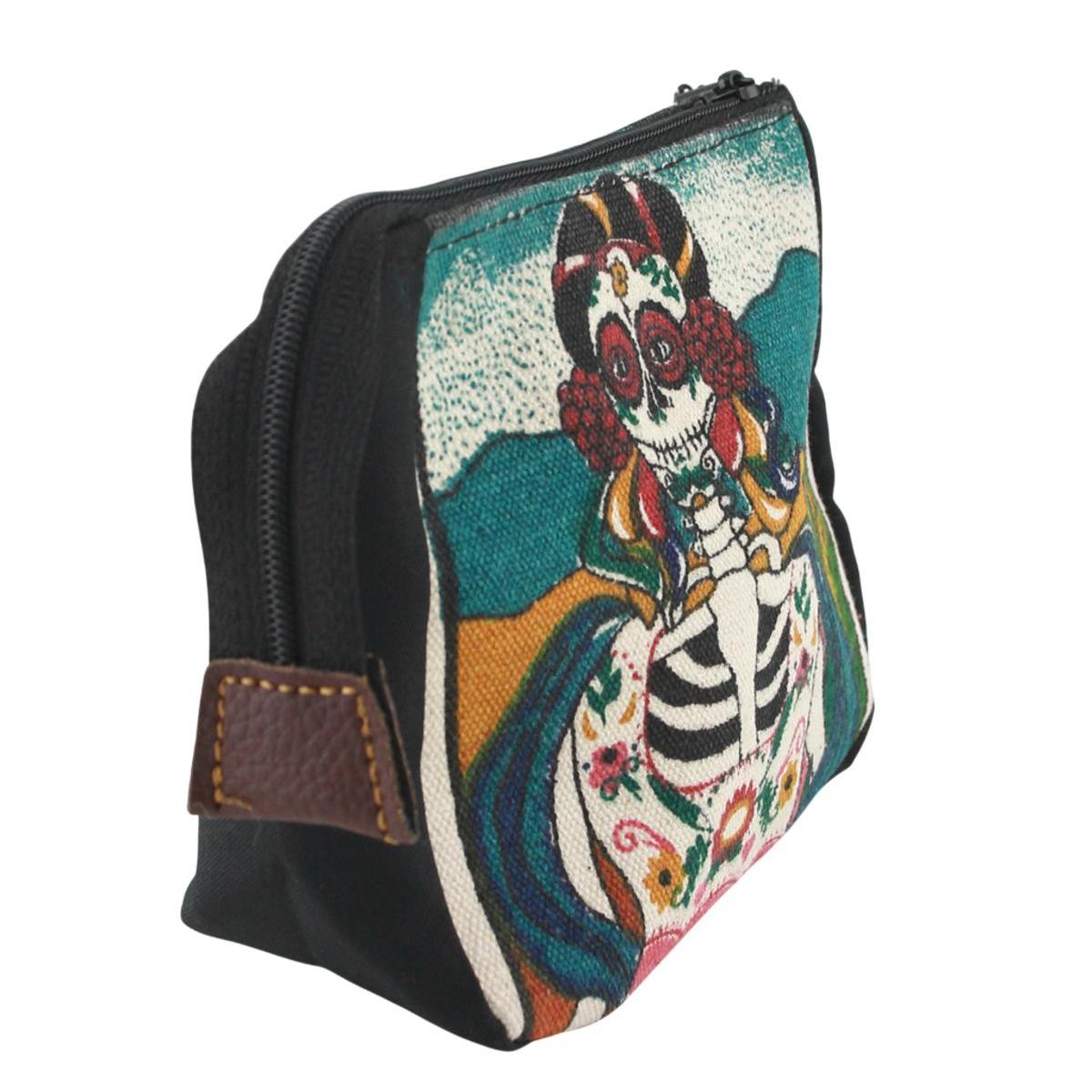 Mehrzwecktasche Kosmetik Tasche mit Reißverschluss - aus Mexico - KT 16