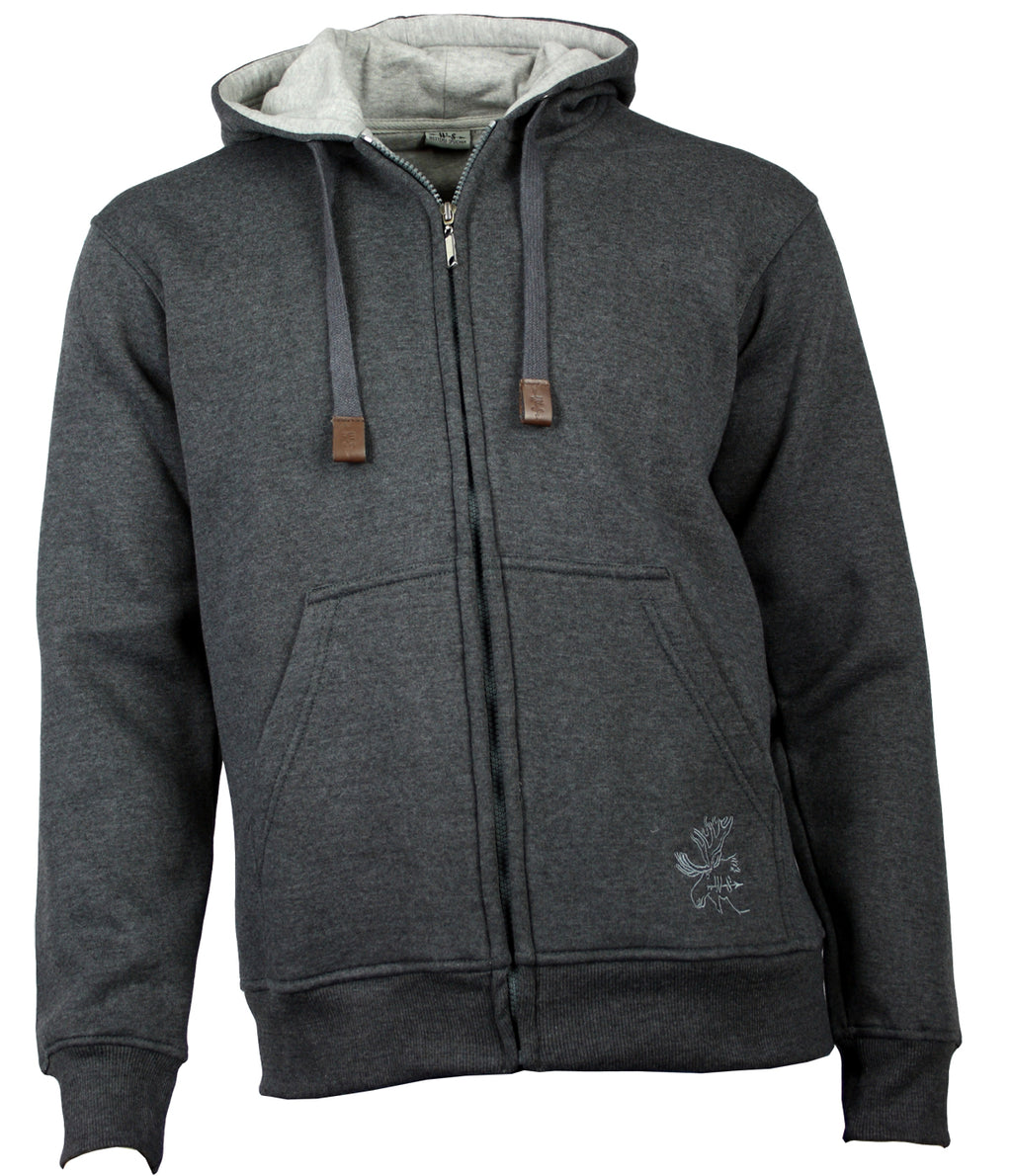 Kapuzenjacke Sweatjacke Baumwolle Grau S - 3XL