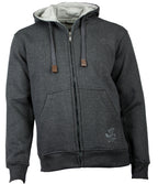 Kapuzenjacke Sweatjacke Baumwolle Grau S - 3XL