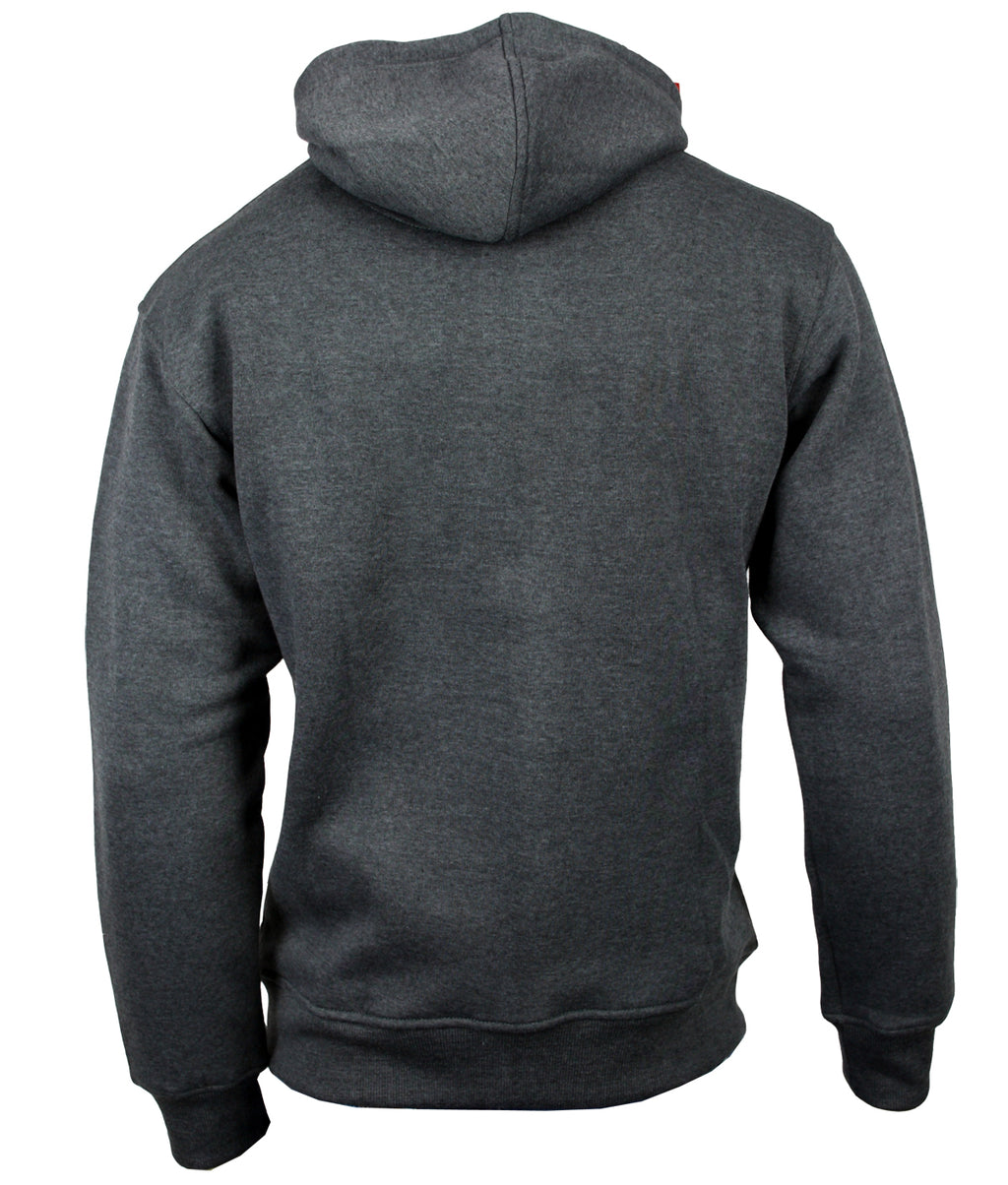 Kapuzenjacke Sweatjacke Baumwolle Grau S - 3XL