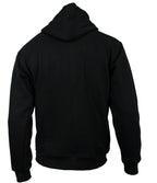 Kapuzenjacke Sweatjacke Baumwolle Schwarz S - 3XL