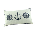 Maritimes Dekokissen in Beige – Zierkissen 50 × 30 cm