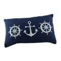 Maritimes Dekokissen in Blau – Zierkissen 50 × 30 cm