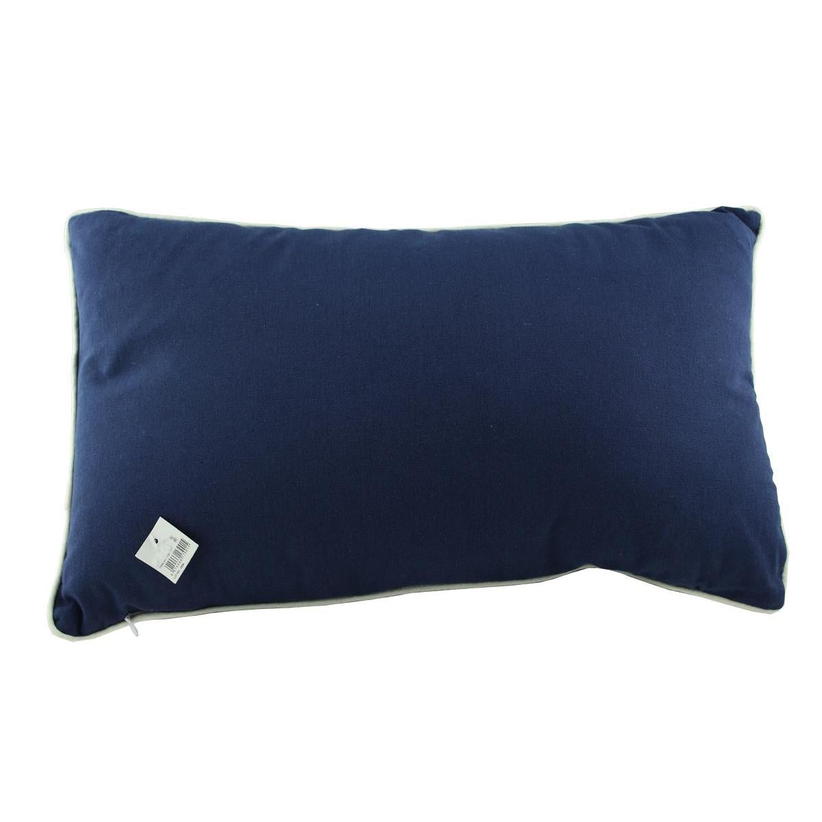 Maritimes Dekokissen in Blau – Zierkissen 50 × 30 cm