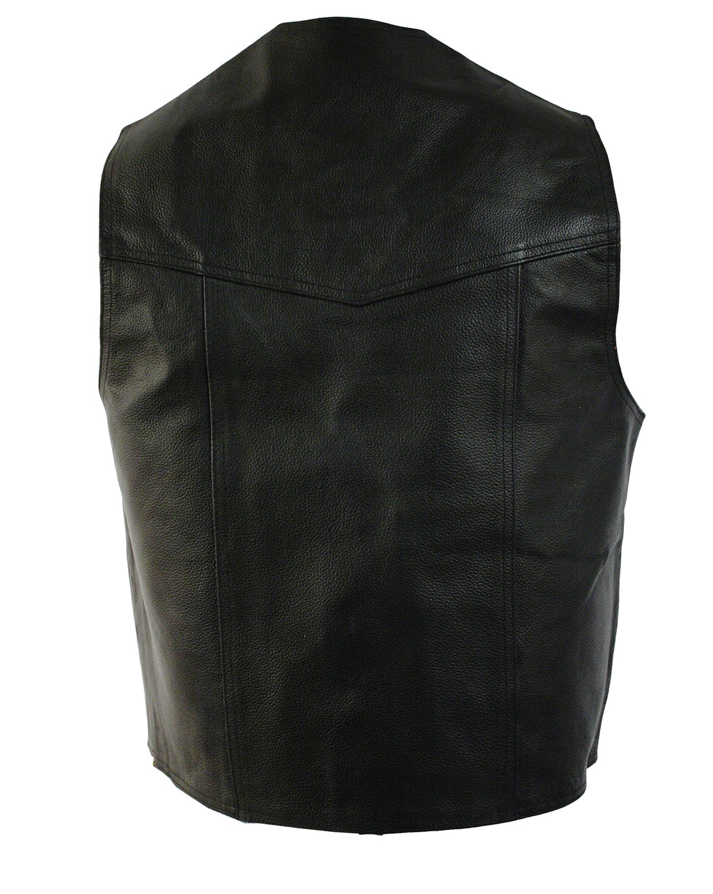 Herren Rindlederweste Leder Weste Biker Kutte El Paso schwarz S bis 5XL