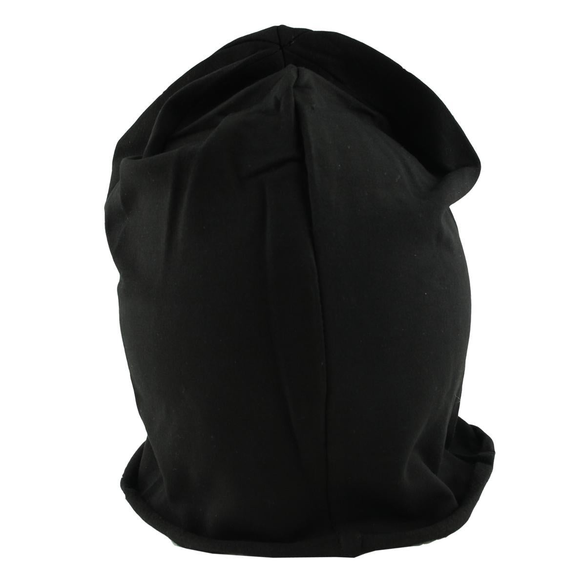 Mütze Beanie Damen Glitzer mit Strass Applikationen Anker Schwarz B08 onesize