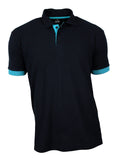 Poloshirt Herren Polohemd Baumwolle kurzarm dunkelblau S - 4XL