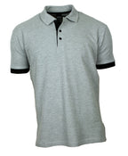 Poloshirt Herren Polohemd Baumwolle kurzarm grau S - 4XL