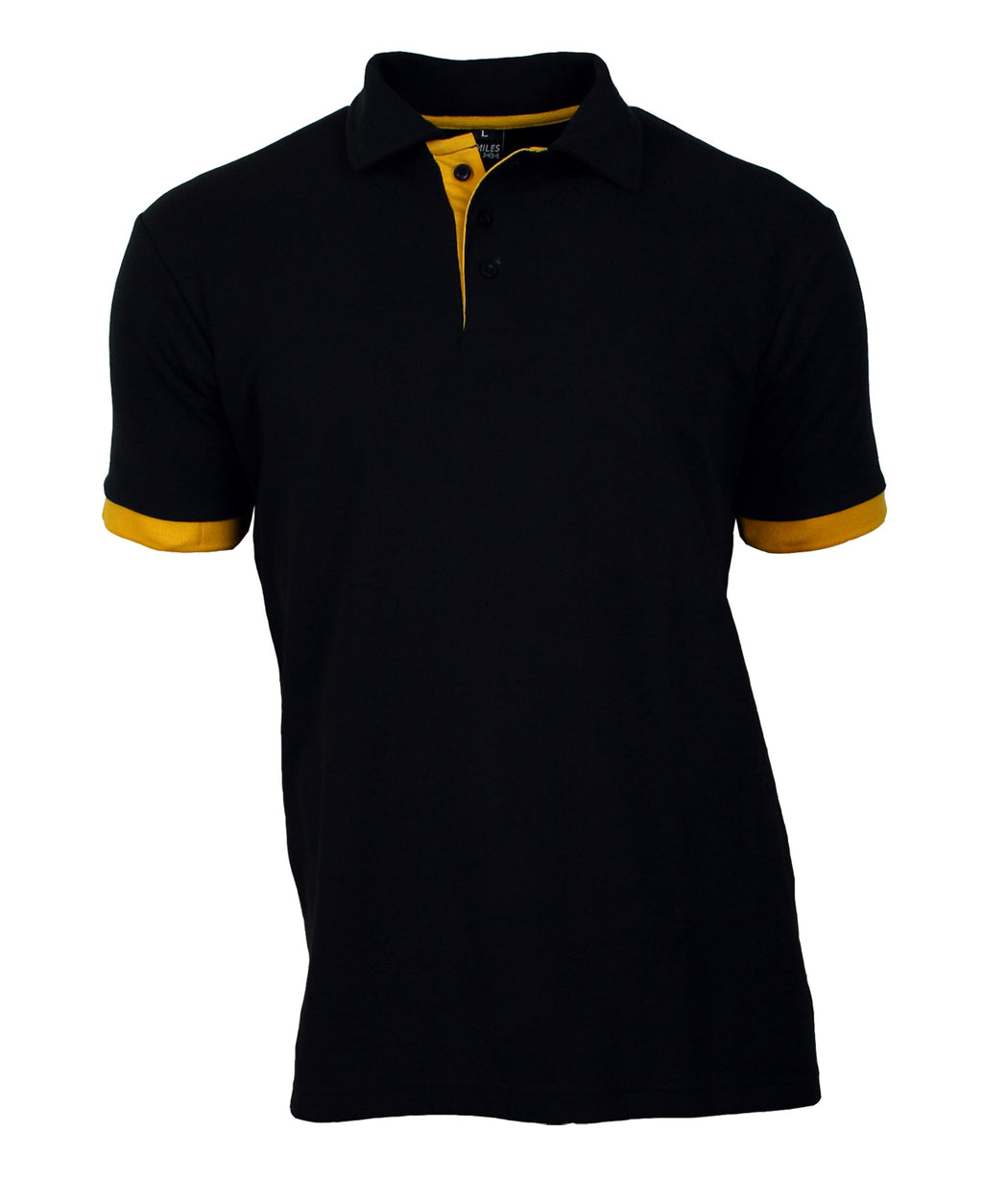 Poloshirt Herren Polohemd Baumwolle kurzarm schwarz S - 4XL
