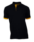 Poloshirt Herren Polohemd Baumwolle kurzarm schwarz S - 4XL