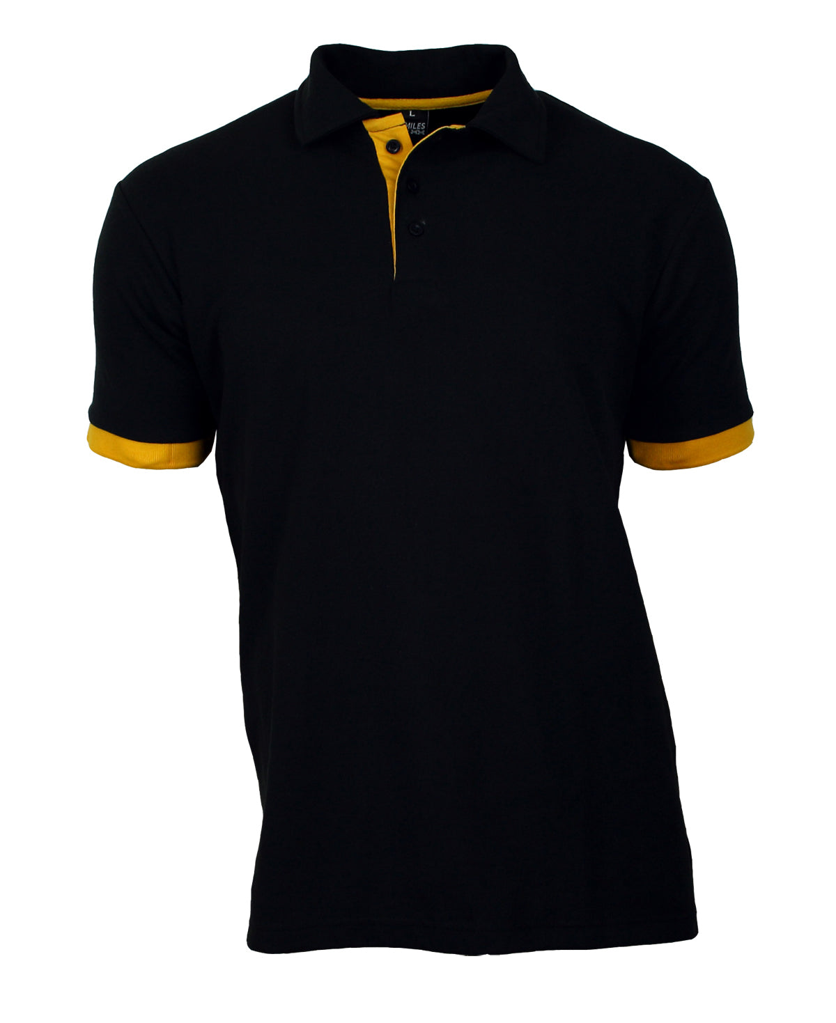 Poloshirt Herren Polohemd Baumwolle kurzarm schwarz S - 4XL