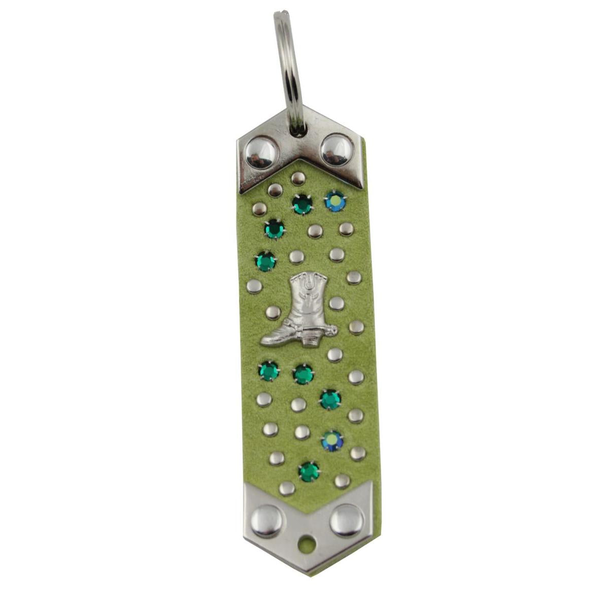 Schlüsselanhänger Leder Strass Swarovski-Elements SA271