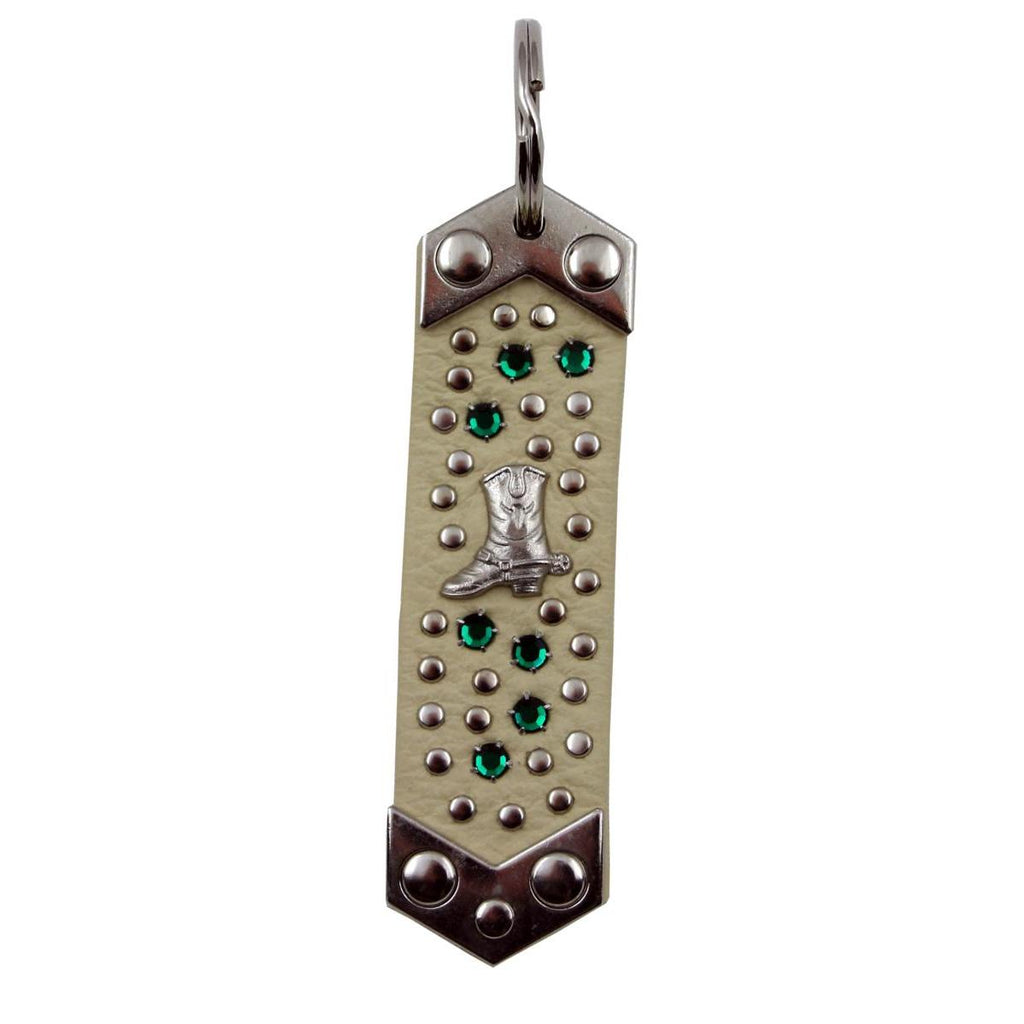 Schlüsselanhänger Leder Strass Swarovski-Elements SA306