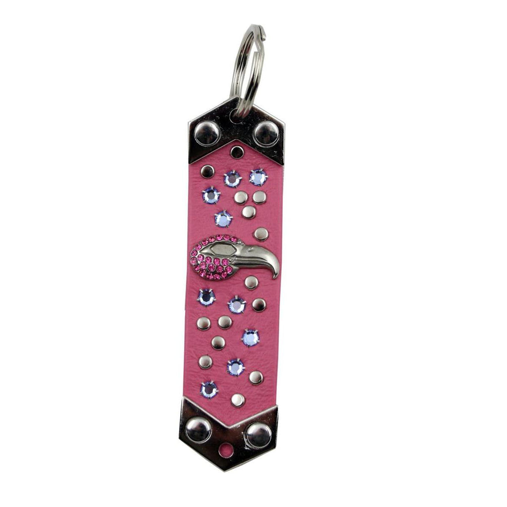 Schlüsselanhänger Leder Strass Swarovski-Elements SA284