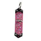 Schlüsselanhänger Leder Strass Swarovski-Elements SA284