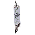 Schlüsselanhänger Leder Strass Swarovski-Elements SA314