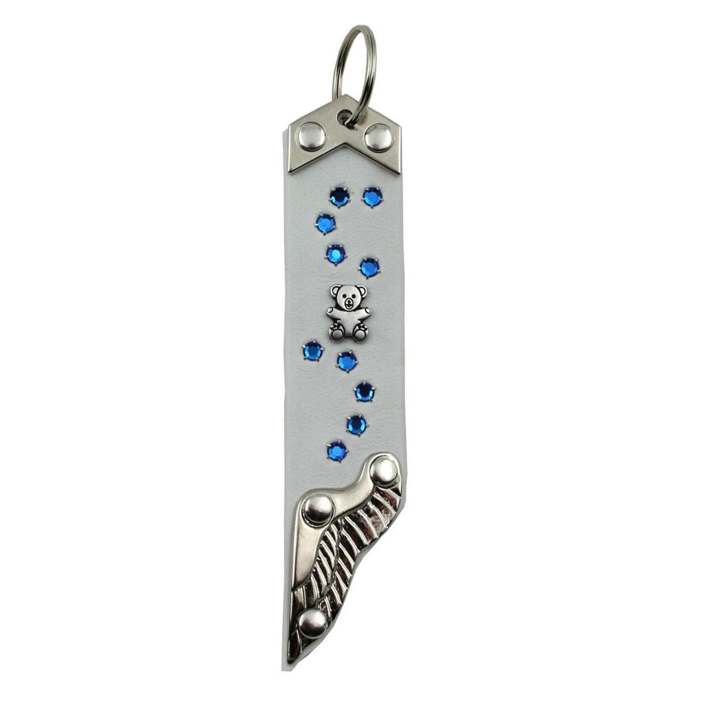 Schlüsselanhänger Leder Strass Swarovski-Elements SA318