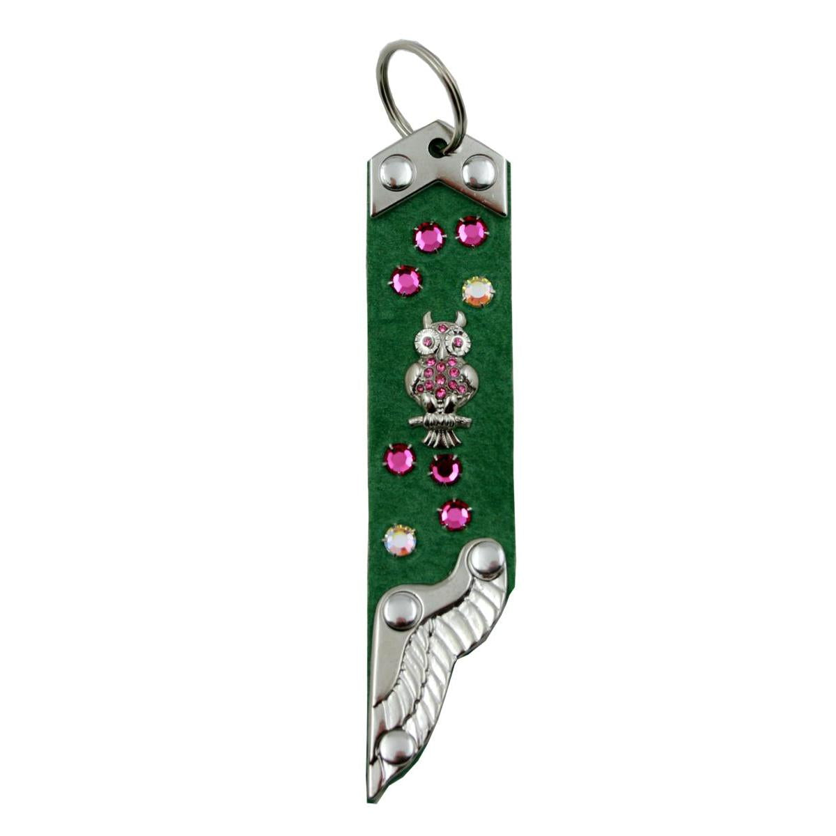Schlüsselanhänger Leder Strass Swarovski-Elements SA334
