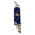 Schlüsselanhänger Leder Strass Swarovski-Elements SA351