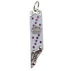 Schlüsselanhänger Leder Strass Swarovski-Elements SA352