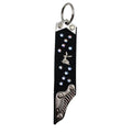 Schlüsselanhänger Leder Strass Swarovski-Elements SA358