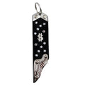 Schlüsselanhänger Leder Strass Swarovski-Elements SA361