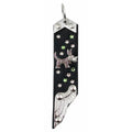 Schlüsselanhänger Leder Strass Swarovski-Elements SA379