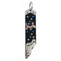 Schlüsselanhänger Leder Strass Swarovski-Elements SA382