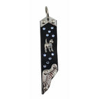 Schlüsselanhänger Leder Strass Swarovski-Elements SA384