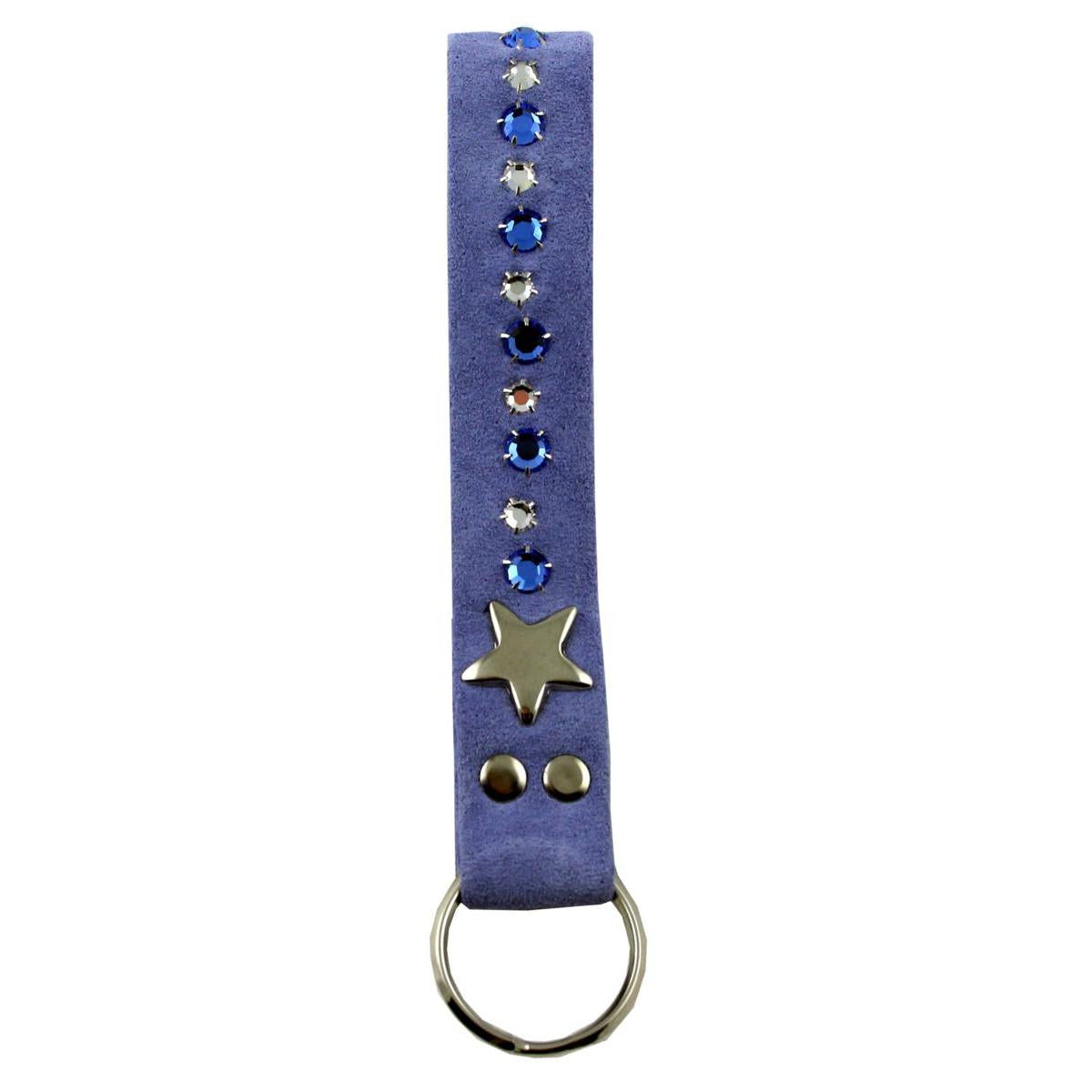 Schlüsselanhänger Leder Strass Swarovski-Elements SL10