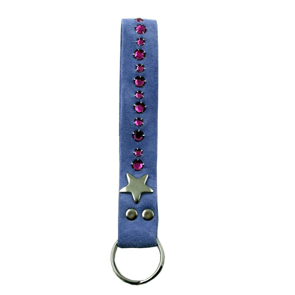 Schlüsselanhänger Leder Strass Swarovski-Elements SL12