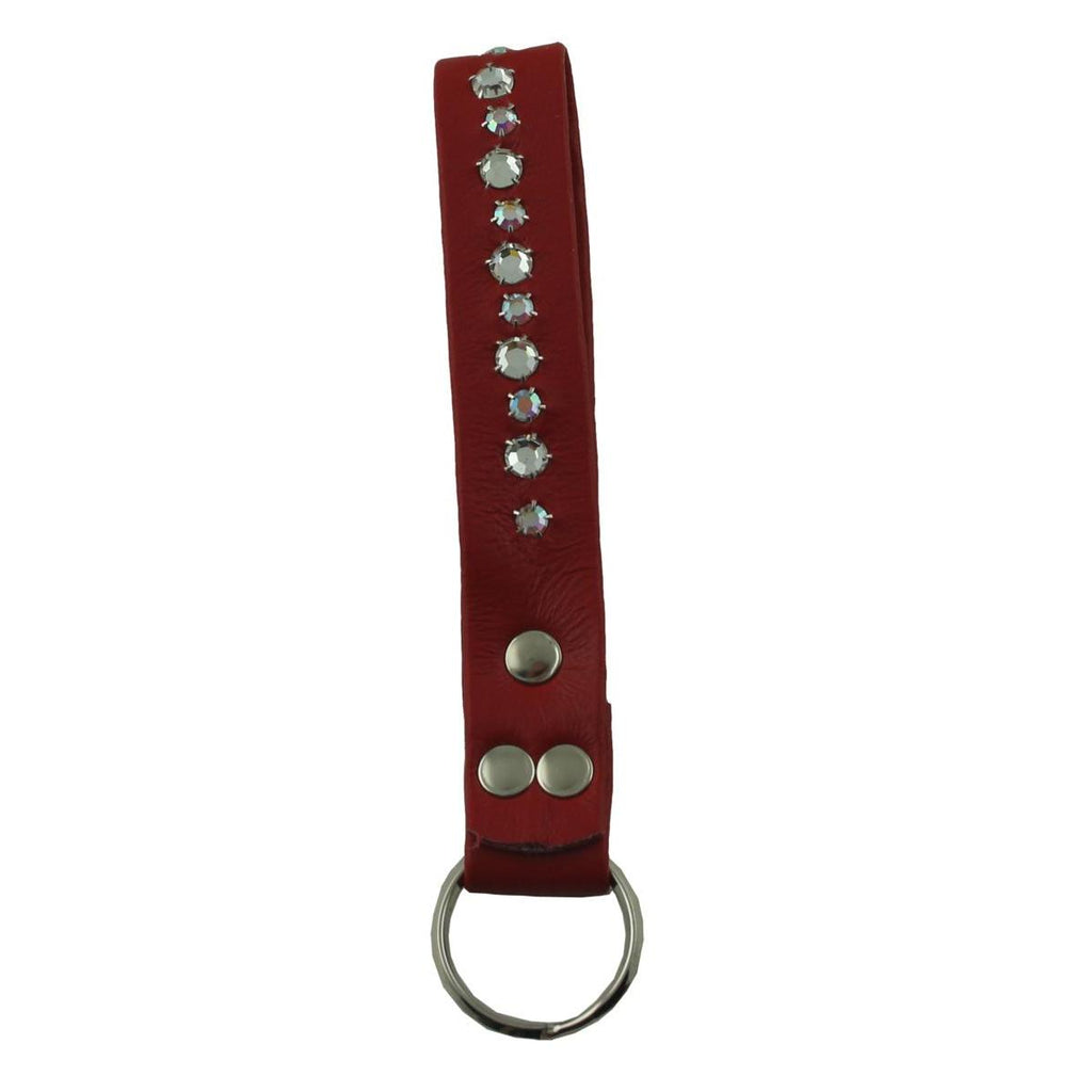 Schlüsselanhänger Leder Strass Swarovski-Elements SL14