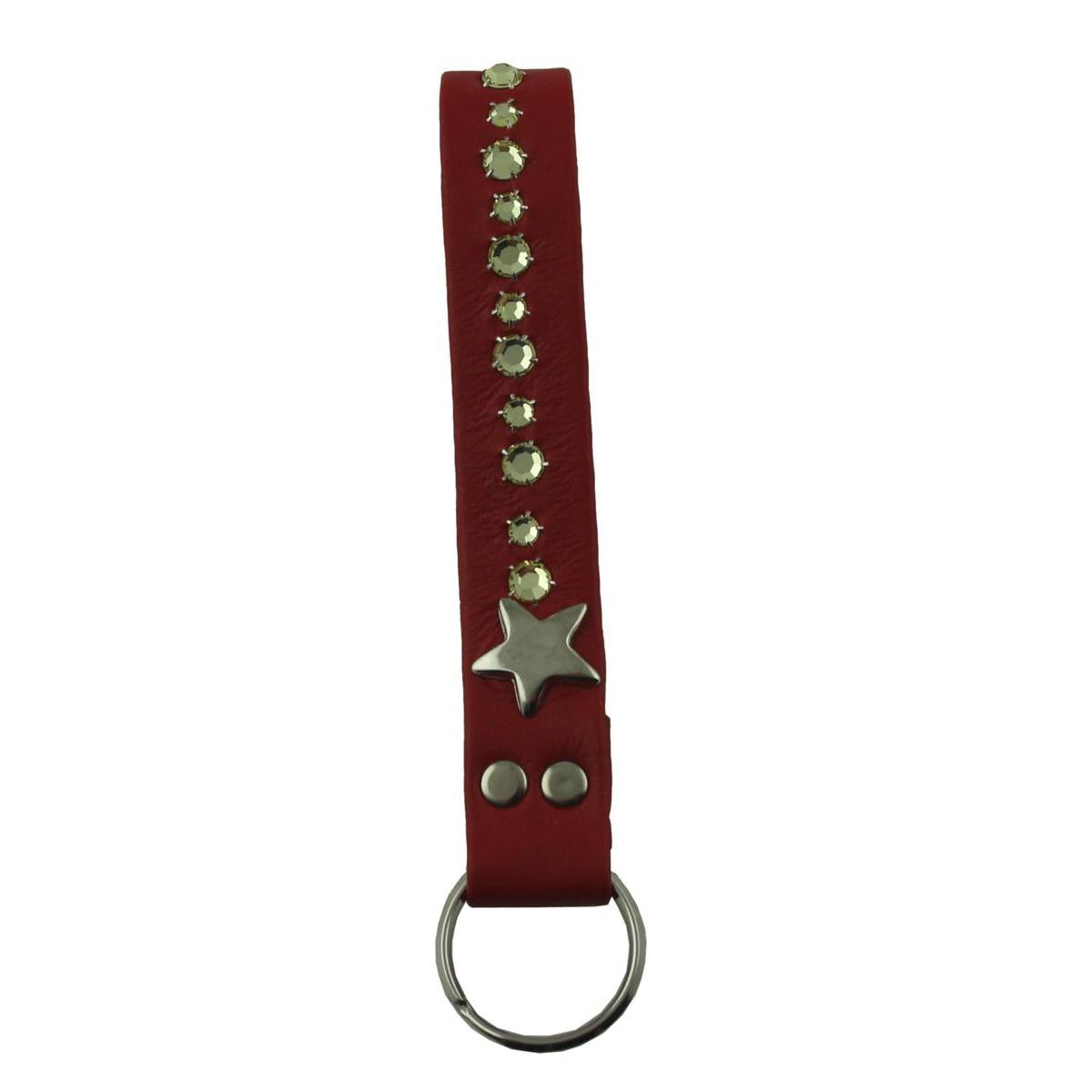 Schlüsselanhänger Leder Strass Swarovski-Elements SL17