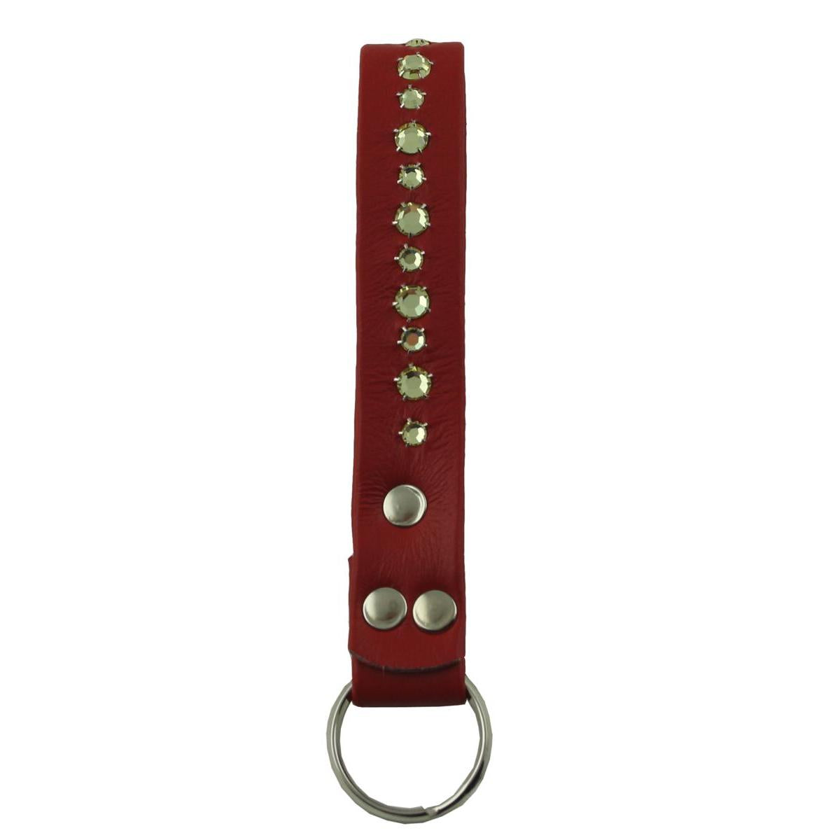Schlüsselanhänger Leder Strass Swarovski-Elements SL17