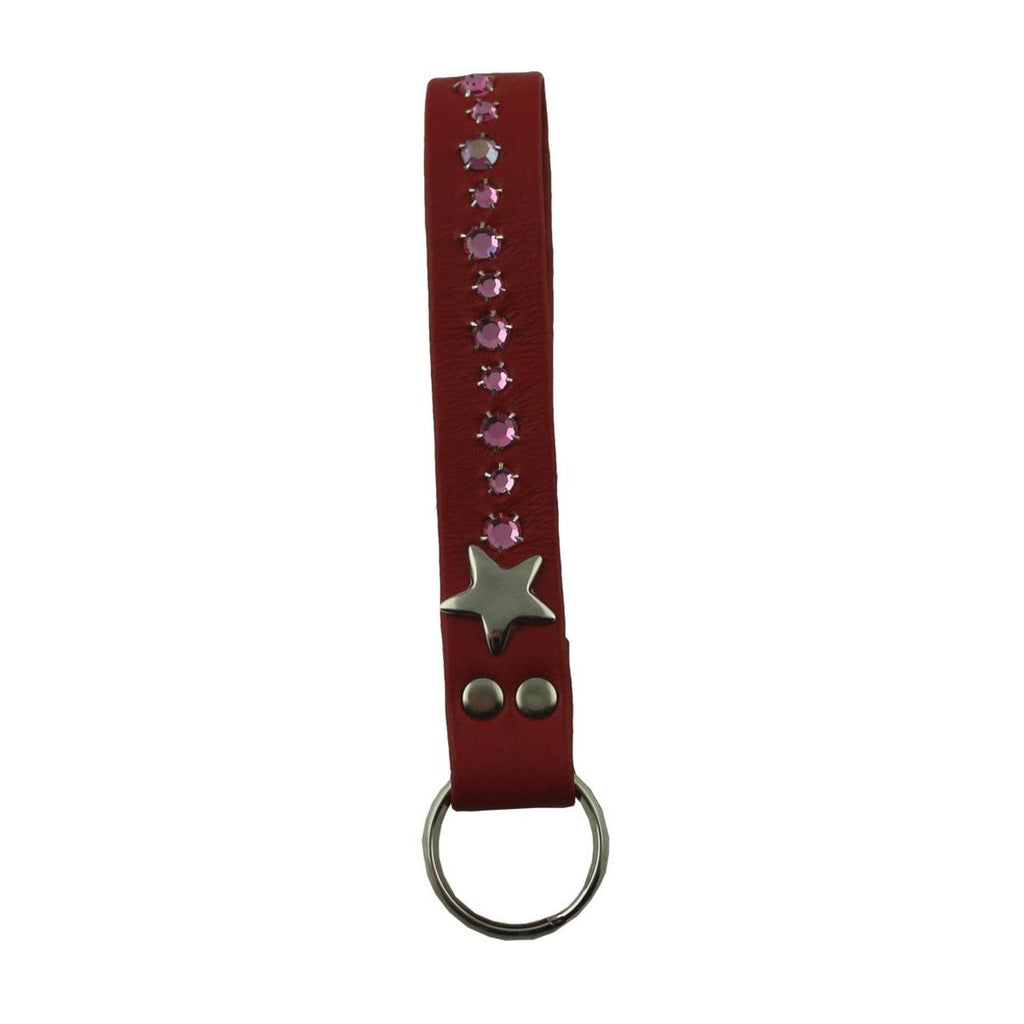 Schlüsselanhänger Leder Strass Swarovski-Elements SL18