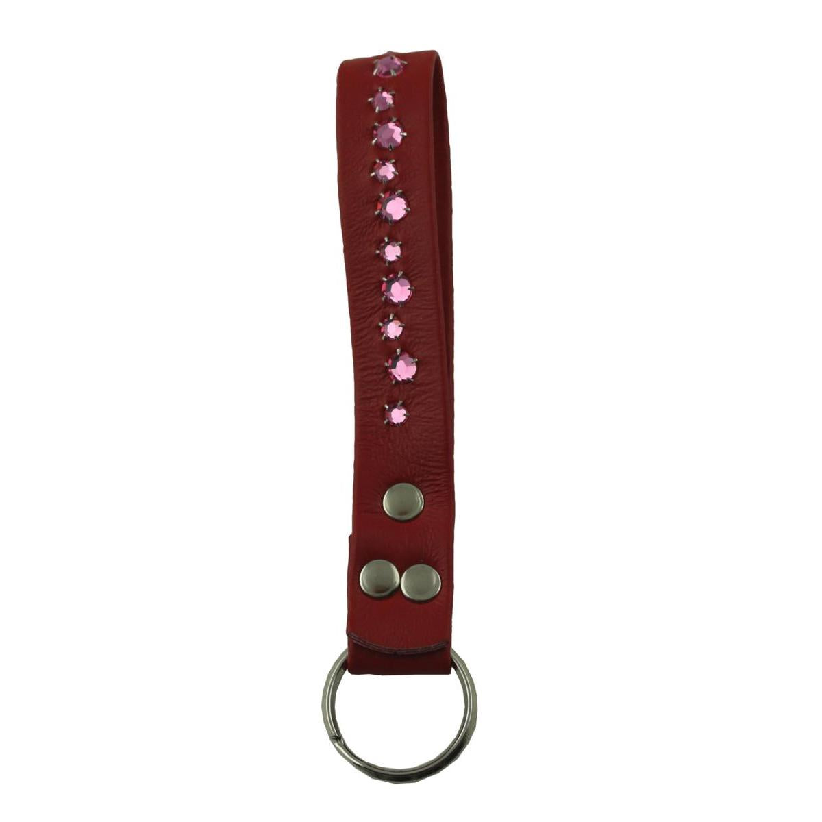 Schlüsselanhänger Leder Strass Swarovski-Elements SL18