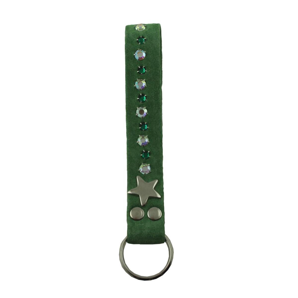 Schlüsselanhänger Leder Strass Swarovski-Elements SL19