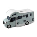 Wohnmobil Spardose aus Polystone – Camper Reise Spartopf mit Schloss