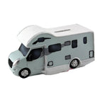 Wohnmobil Spardose aus Polystone – Camper Reise Spartopf mit Schloss