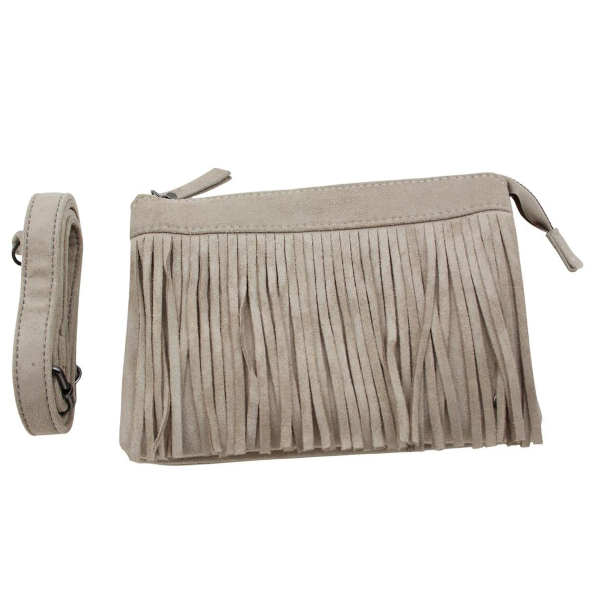 Umhängetasche Schulter Tasche Crossbody Bag im Boho-Look mit viel Stauraum TD15