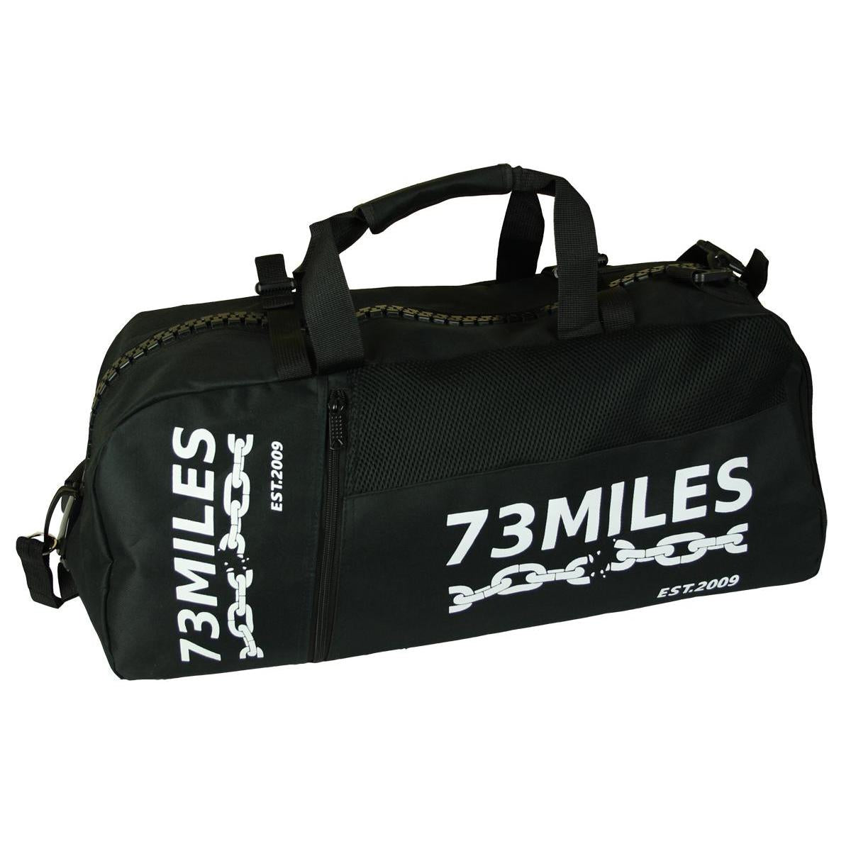 Weekender Freizeittasche Reisetasche Sport Tasche mit Rucksackfunktion Schwarz