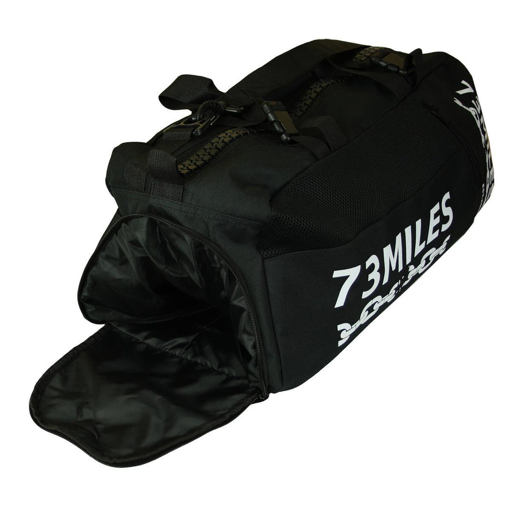 Weekender Freizeittasche Reisetasche Sport Tasche mit Rucksackfunktion Schwarz