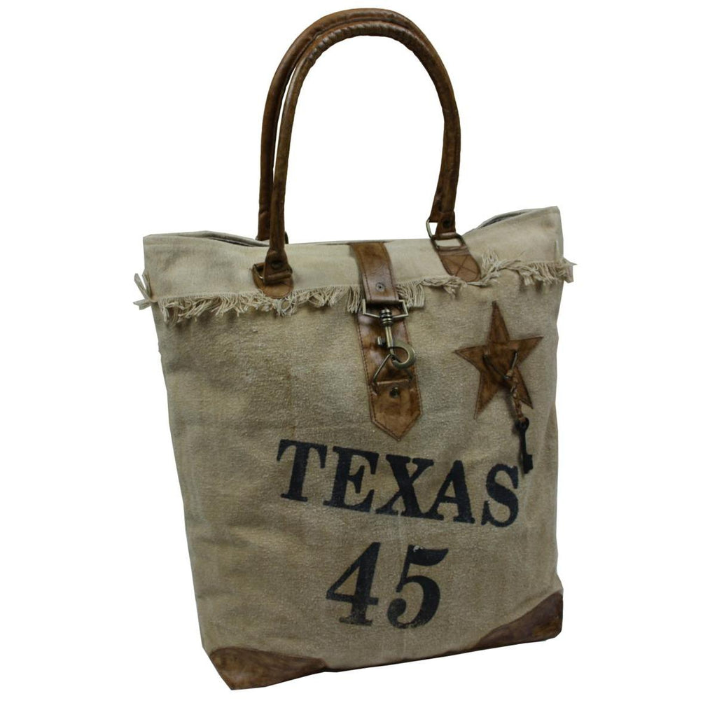 Canvas DamenTasche Schultertasche Shopper Vintage - Texas