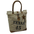 Canvas DamenTasche Schultertasche Shopper Vintage - Texas