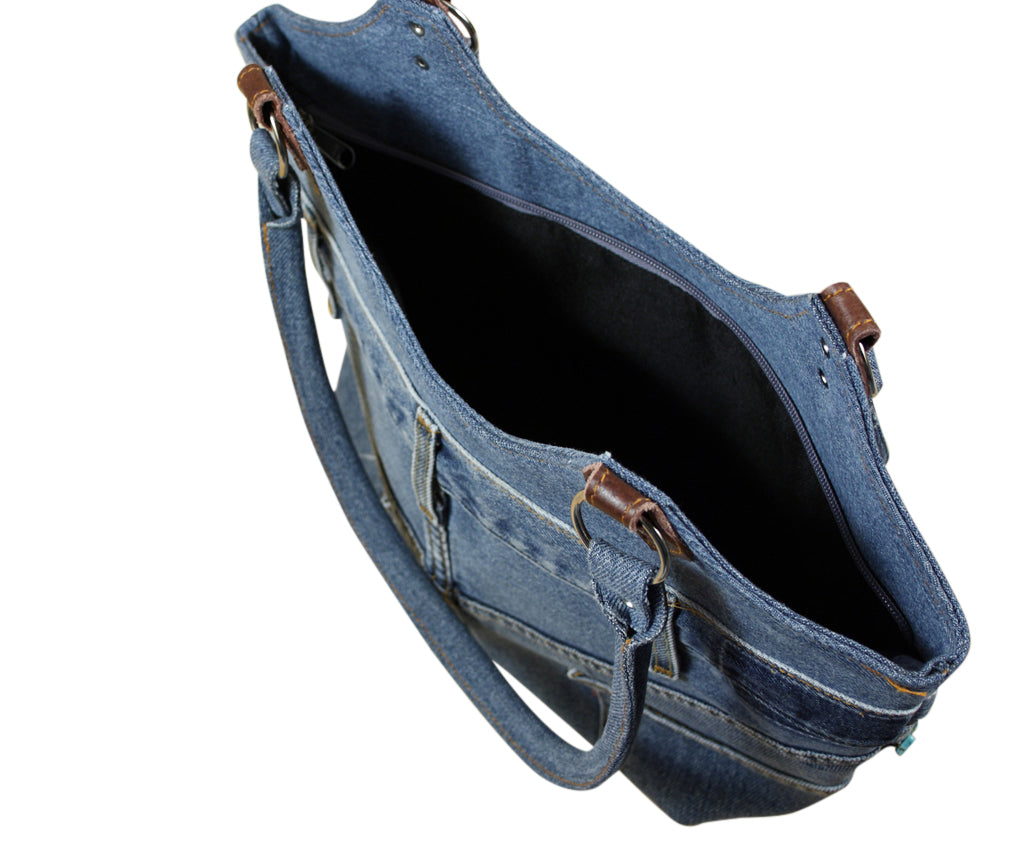 Jeanstasche - Türkis
